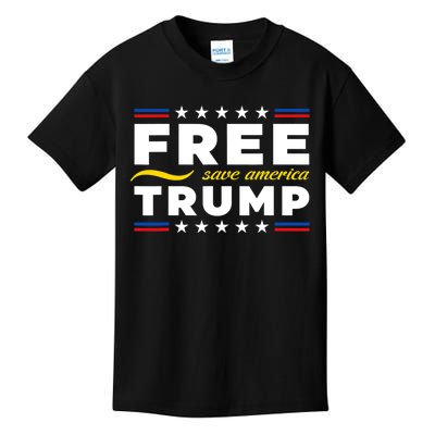 Free Trump Free Donald Trump 2024 Kids T-Shirt