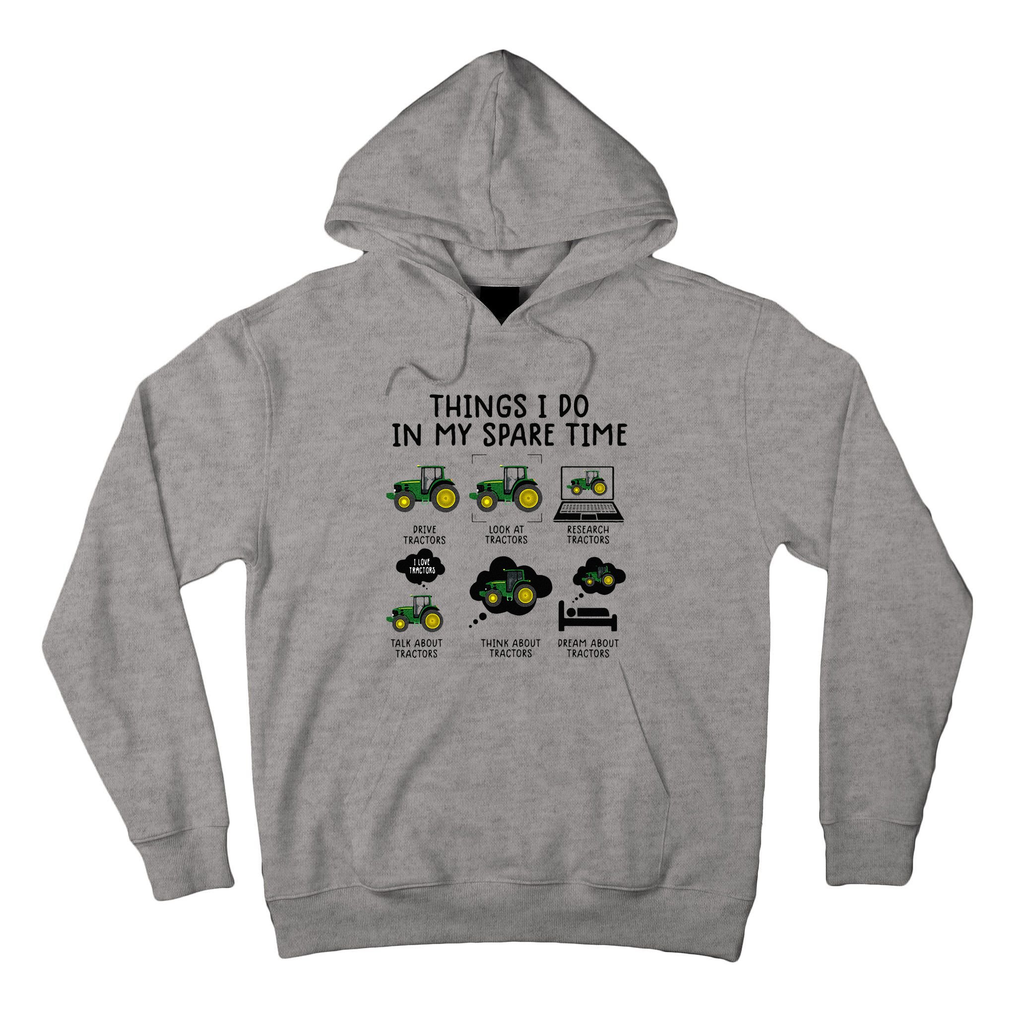 Funny Tractor Farming Tall Hoodie