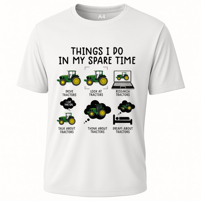 Funny Tractor Farming Performance Shirt
