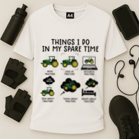 Funny Tractor Farming Performance Shirt