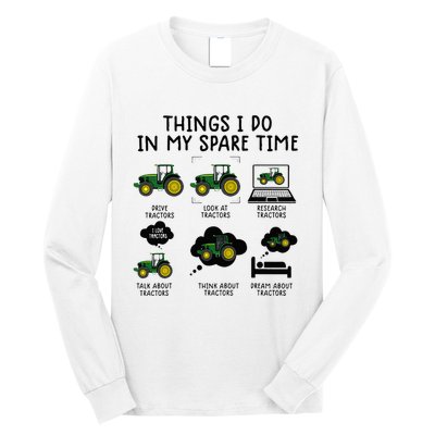 Funny Tractor Farming Long Sleeve Shirt