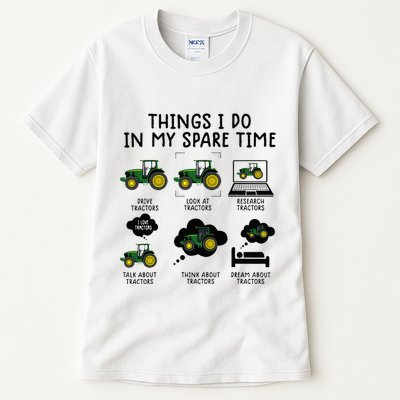Funny Tractor Farming Tall T-Shirt