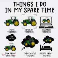 Funny Tractor Farming Flatbill Hat