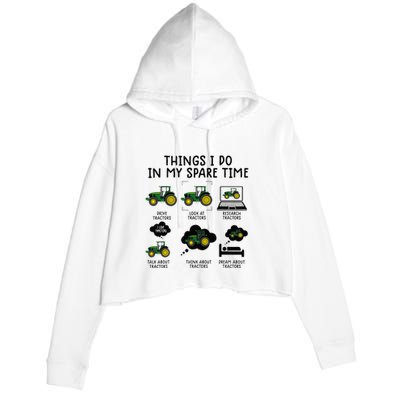 Funny Tractor Farming Crop Fleece Hoodie