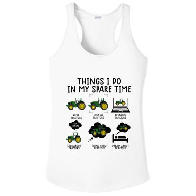 Funny Tractor Farming Ladies PosiCharge Competitor Racerback Tank