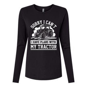 Farm Tractors Farming Truck Enthusiast Saying Outfit Womens Cotton Relaxed Long Sleeve T-Shirt