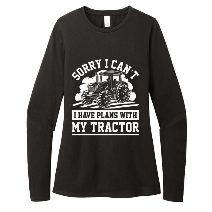 Farm Tractors Farming Truck Enthusiast Saying Outfit Womens CVC Long Sleeve Shirt