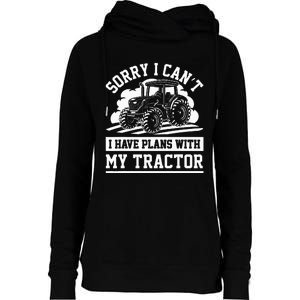 Farm Tractors Farming Truck Enthusiast Saying Outfit Womens Funnel Neck Pullover Hood