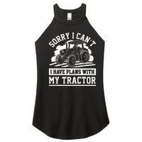 Farm Tractors Farming Truck Enthusiast Saying Outfit Women's Perfect Tri Rocker Tank