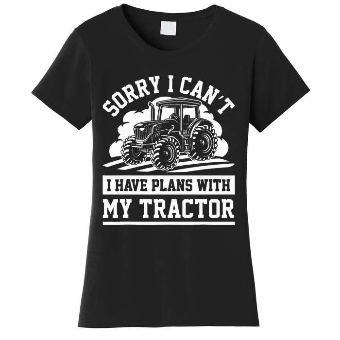 Farm Tractors Farming Truck Enthusiast Saying Outfit Women's T-Shirt