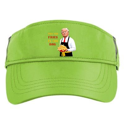 Funny Trump Fast Food Put The Fries In The Bag 2024 Adult Drive Performance Visor