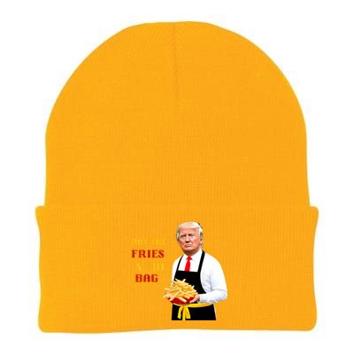 Funny Trump Fast Food Put The Fries In The Bag 2024 Knit Cap Winter Beanie