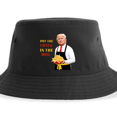 Funny Trump Fast Food Put The Fries In The Bag 2024 Sustainable Bucket Hat