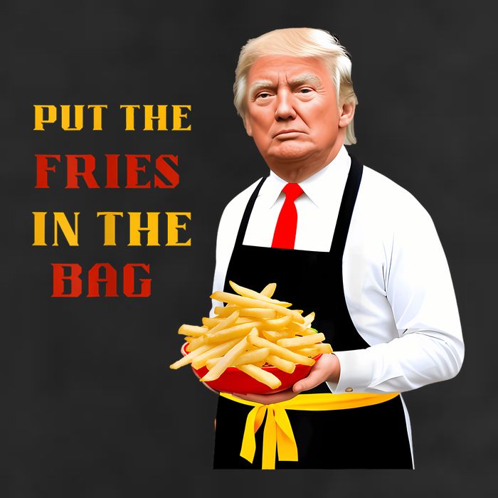 Funny Trump Fast Food Put The Fries In The Bag 2024 11oz C Handle Ceramic Mug