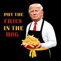 Funny Trump Fast Food Put The Fries In The Bag 2024 16 in Basic Backpack