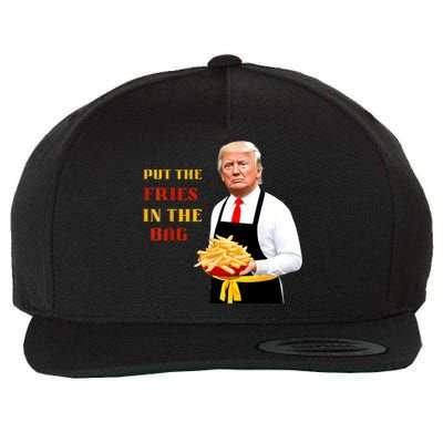 Funny Trump Fast Food Put The Fries In The Bag 2024 Wool Snapback Cap