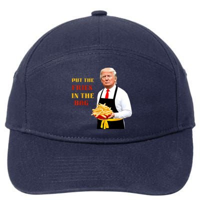 Funny Trump Fast Food Put The Fries In The Bag 2024 7-Panel Snapback Hat