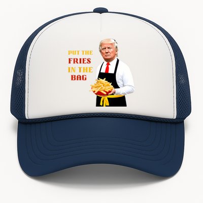 Funny Trump Fast Food Put The Fries In The Bag 2024 Trucker Hat