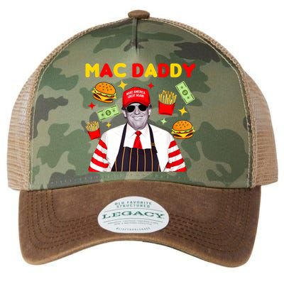 Funny Trump Fries Making Fries Mac Daddy Legacy Tie Dye Trucker Hat