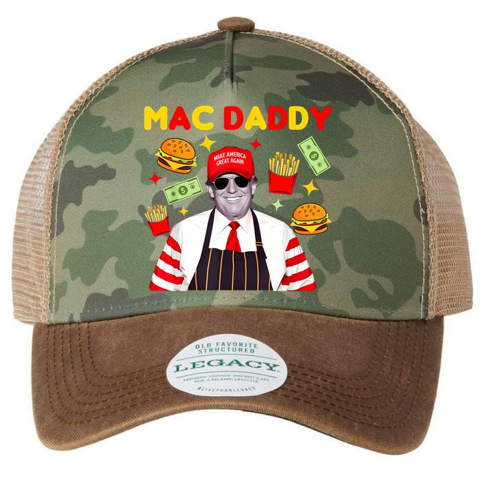 Funny Trump Fries Making Fries Mac Daddy Legacy Tie Dye Trucker Hat