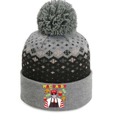 Funny Trump Fries Making Fries Mac Daddy The Baniff Cuffed Pom Beanie