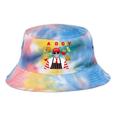 Funny Trump Fries Making Fries Mac Daddy Tie Dye Newport Bucket Hat