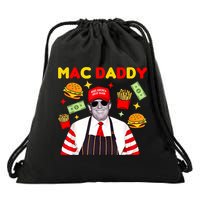 Funny Trump Fries Making Fries Mac Daddy Drawstring Bag