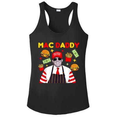 Funny Trump Fries Making Fries Mac Daddy Ladies PosiCharge Competitor Racerback Tank