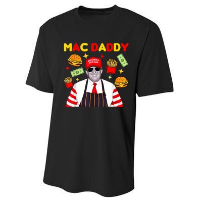 Funny Trump Fries Making Fries Mac Daddy Performance Sprint T-Shirt