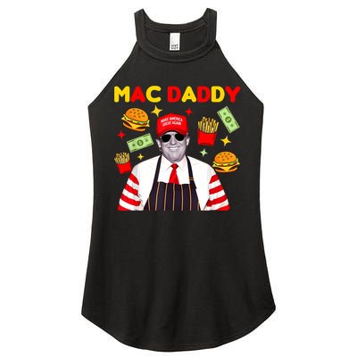 Funny Trump Fries Making Fries Mac Daddy Women's Perfect Tri Rocker Tank