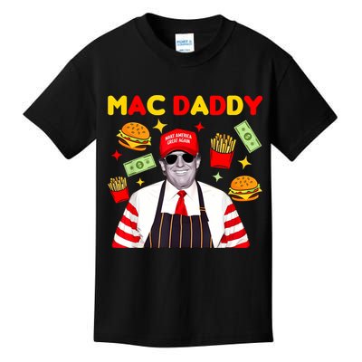 Funny Trump Fries Making Fries Mac Daddy Kids T-Shirt