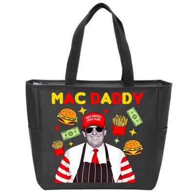 Funny Trump Fries Making Fries Mac Daddy Zip Tote Bag
