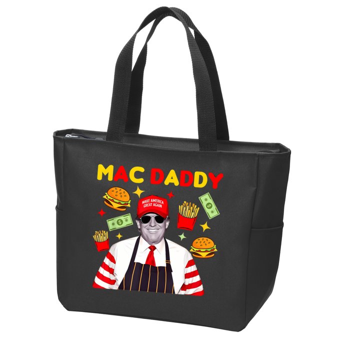 Funny Trump Fries Making Fries Mac Daddy Zip Tote Bag