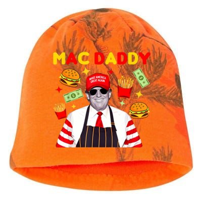 Funny Trump Fries Making Fries Mac Daddy Kati - Camo Knit Beanie