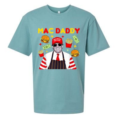 Funny Trump Fries Making Fries Mac Daddy Sueded Cloud Jersey T-Shirt