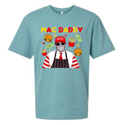 Funny Trump Fries Making Fries Mac Daddy Sueded Cloud Jersey T-Shirt