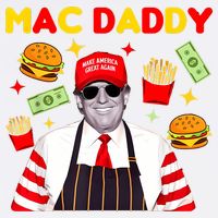 Funny Trump Fries Making Fries Mac Daddy Garment-Dyed Sweatshirt