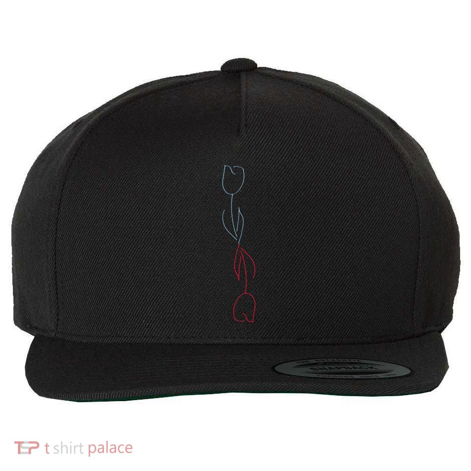 Fringe Tulip Wool Snapback Cap