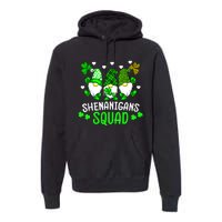 Funny Time For Shenanigans Squad St Patrick's Day Gnomes Premium Hoodie