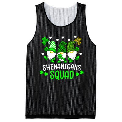 Funny Time For Shenanigans Squad St Patrick's Day Gnomes Mesh Reversible Basketball Jersey Tank