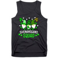 Funny Time For Shenanigans Squad St Patrick's Day Gnomes Tank Top