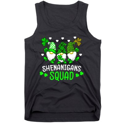 Funny Time For Shenanigans Squad St Patrick's Day Gnomes Tank Top