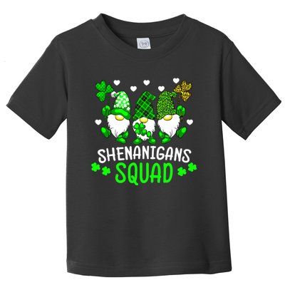 Funny Time For Shenanigans Squad St Patrick's Day Gnomes Toddler T-Shirt