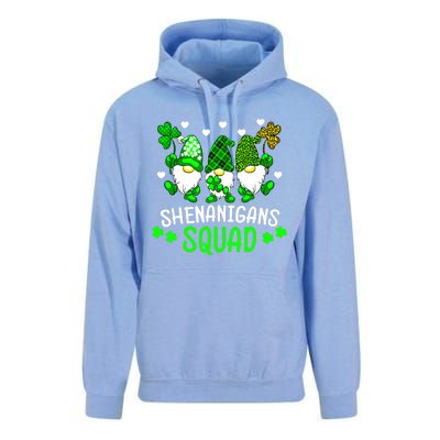 Funny Time For Shenanigans Squad St Patrick's Day Gnomes Unisex Surf Hoodie