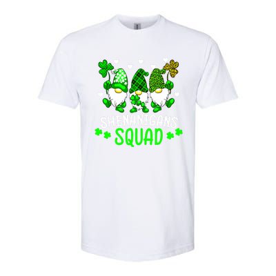 Funny Time For Shenanigans Squad St Patrick's Day Gnomes Softstyle CVC T-Shirt