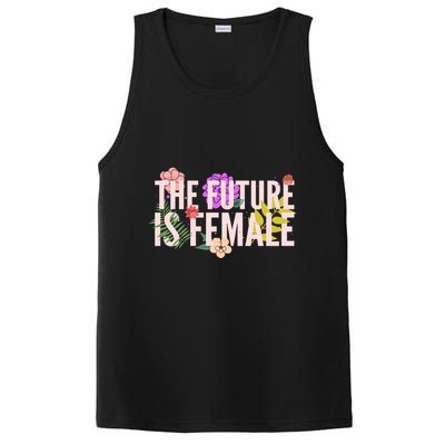 Floral The Future Is Female PosiCharge Competitor Tank