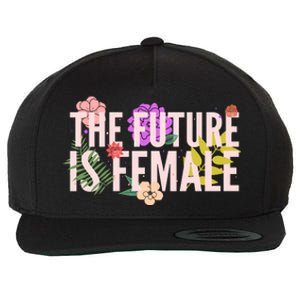 Floral The Future Is Female Wool Snapback Cap