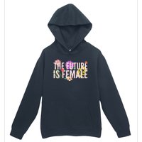 Floral The Future Is Female Urban Pullover Hoodie