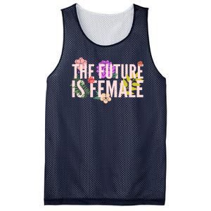 Floral The Future Is Female Mesh Reversible Basketball Jersey Tank