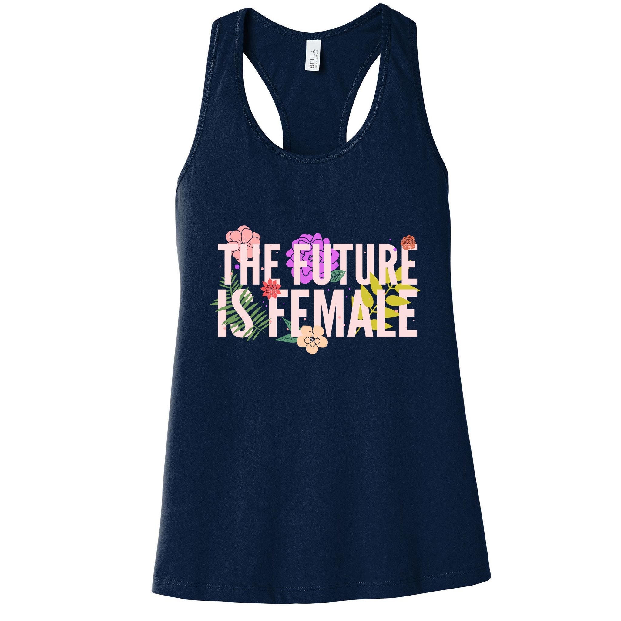 Floral The Future Is Female Womens Tank Top